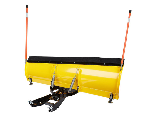Denali Pro Series steel snow plow blade in yellow with plow markers