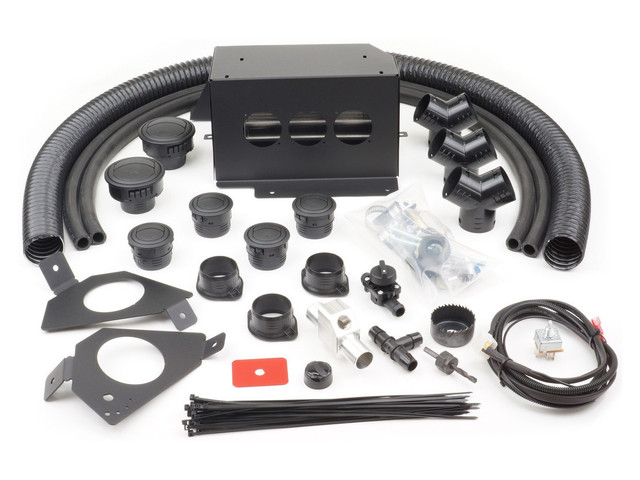 Ice Crusher cab heater kit: heater, adjustable vents, hoses and fittings