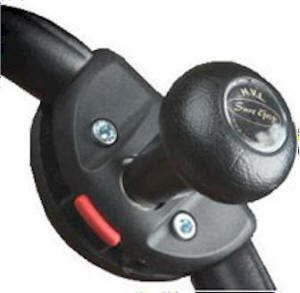 Sure Grip spinner knob with clamp-on steering wheel base