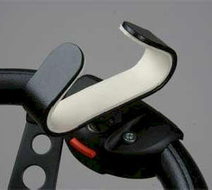 Sure Grip palm grip with clamp-on steering wheel base