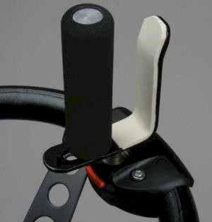 Sure Grip V-grip with clamp-on steering wheel base