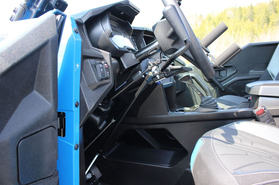 Sure Grip push pull hand controls installed in a Polaris UTV