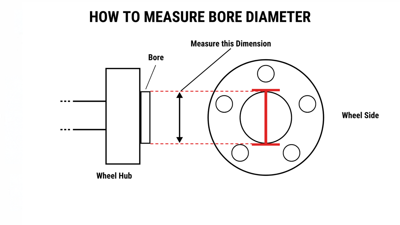 How to measure bore diameter on a tractor wheel hub — outside diameter of the hub pilot ring