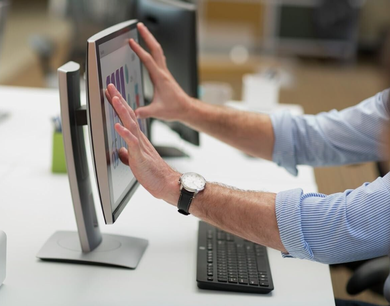 HP EliteDisplay E230T 23" LED Touch Monitor 1080p HDMI VGA