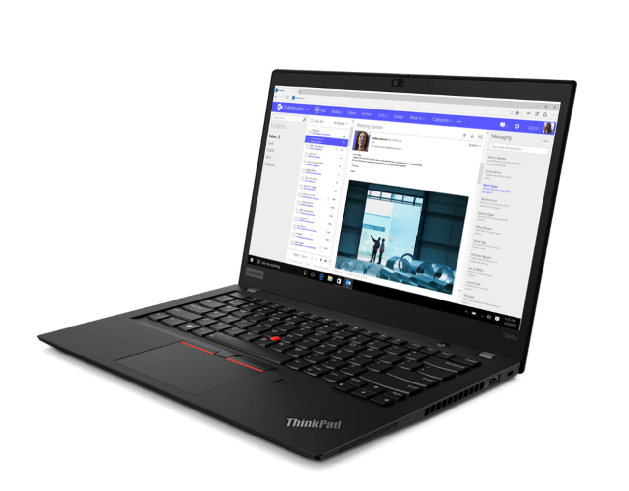 Lenovo Touchscreen ThinkPad T495s AMD Ryzen 7 14" Win 11 Pro, Slim Laptop