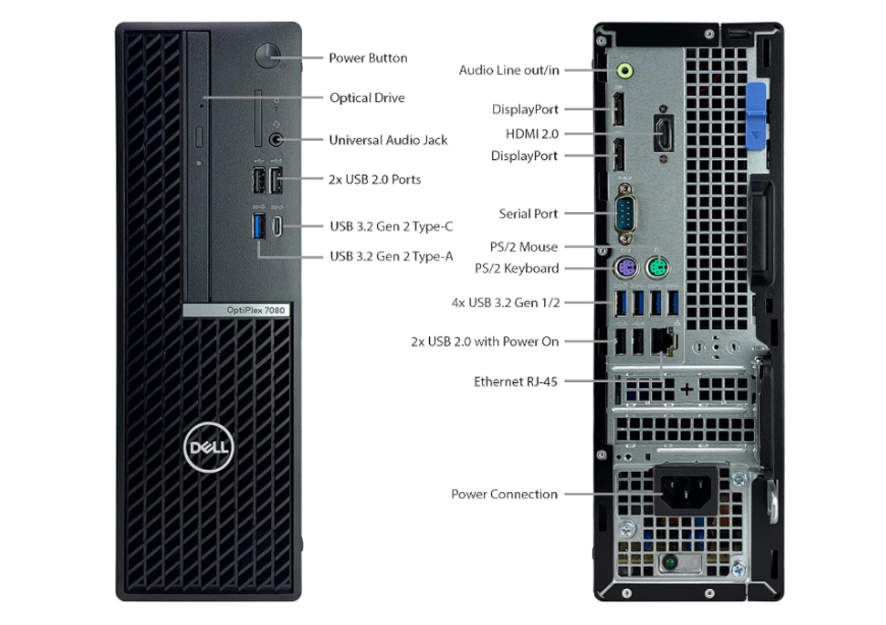 Dell OptiPlex 7080 SFF i9 10th Gen, Win 11 Pro, 16GB Ram, 512GB SSD