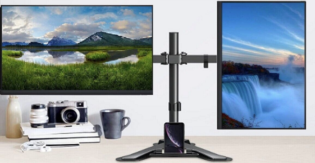 LOT 2x DELL P2419H 24"Monitor HDMI, DP, VGA Full HD Ultra-Thin Display