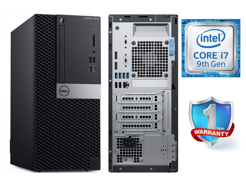 Dell Optiplex 5070 MT i7 9th Gen, Win 10 Pro, 16GB RAM, 1TB NVMe SSD