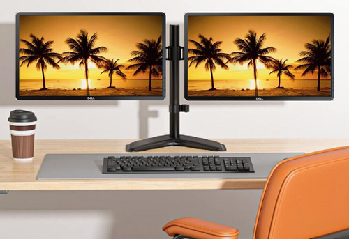 2x HP ProDisplay P232 23" Monitors - 1920x1080, VGA/DP - Grade B, No Stands, With Power Cords