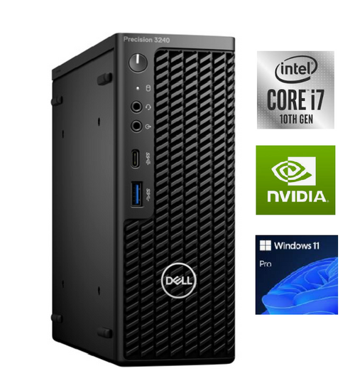 Dell Precision 3240 Compact Workstation i7 10th Gen, 16GB Ram, 512GB SSD, Nvidia P620