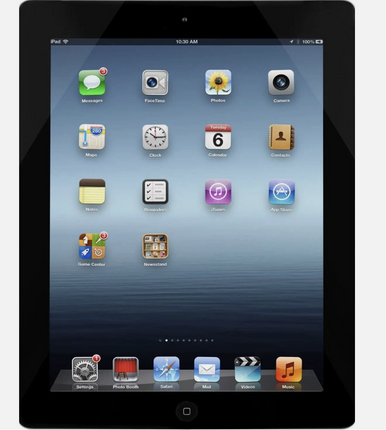 Apple IPad 4th Gen 16GB A1458 MD510LL/A WiFi with Wall Charger and