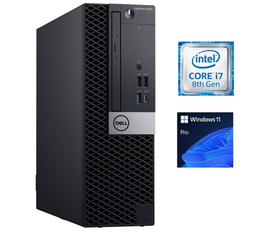 Dell OptiPlex 5060 SFF i7 Win 11 Pro, 16GB Ram, 512GB SSD, DVDROM