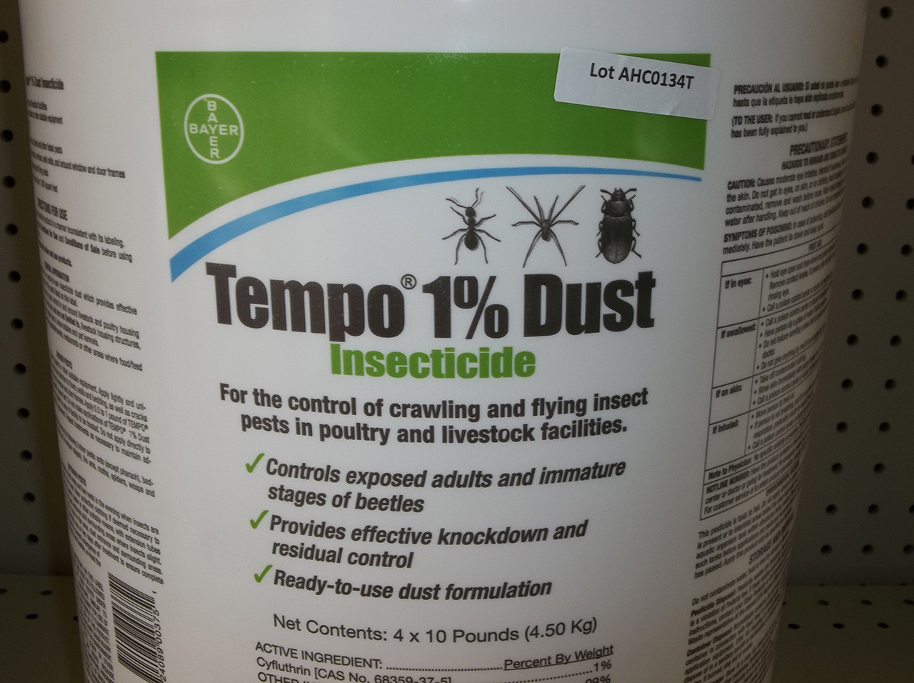 Tempo Dust a Poultry Insecticide from Farmers Poultry Supply in AL