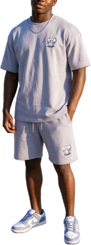 100% French Terry Cotton – Fabric that’s soft, breathable, and built for all-day comfort.

Matching Top & Bottom – Oversized tee paired with relaxed-fit shorts for a clean, elevated streetwear look.

Versatile Wear – Perfect balance of lounge-ready ease and outside-ready style.

Designer-Level Quality – Heavy drape, durable construction, and luxury feel without the luxury price tag.