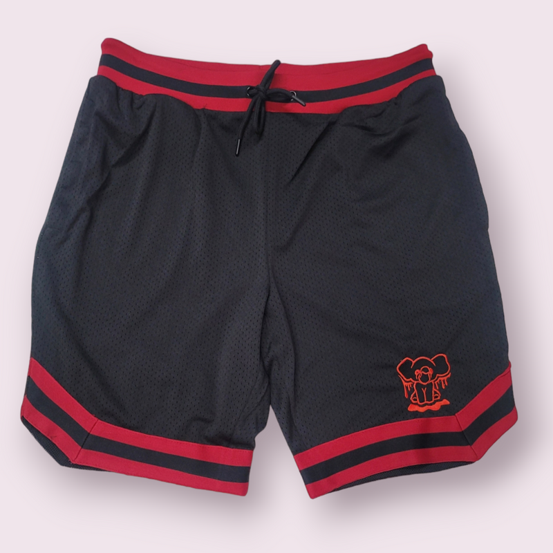 Mesh Zipper Pocket Drippy Shorts - Angry Elephant Clothing