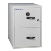 Chubb 2 hour Fire Filing Cabinet 2 drawer 197kg (Drawers Closed)
