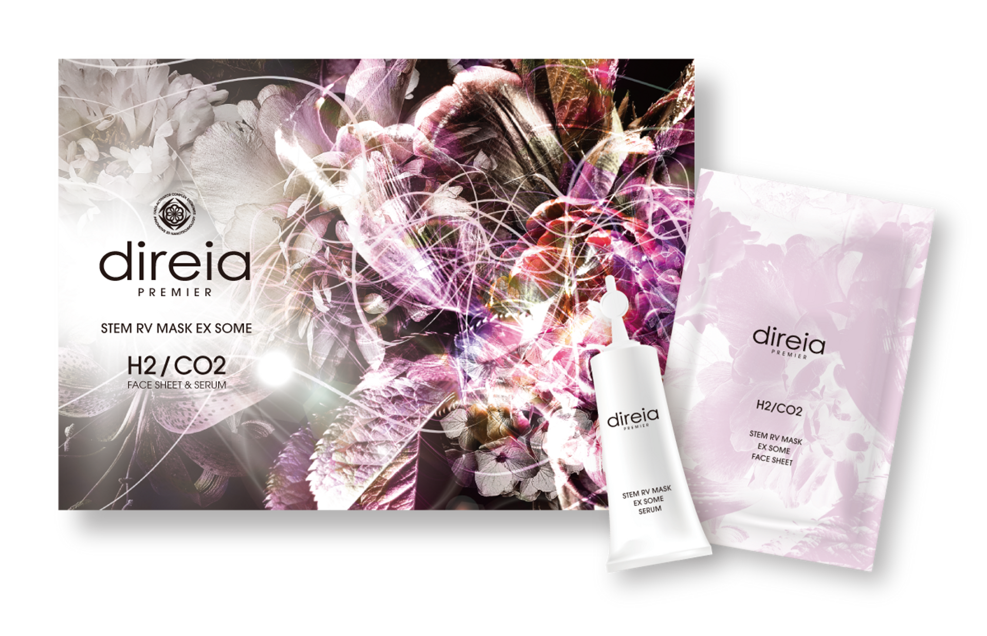 パック・フェイスマスク direia H2/CO2 MASK EX SOME Direia Premier Stem RV Mask Ex Some H2/CO2