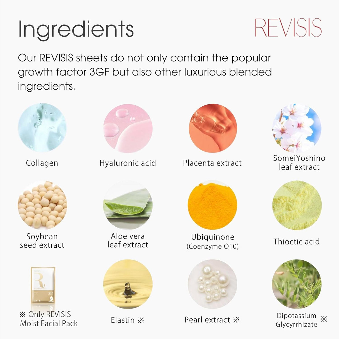 Revisis 3D Moist Facial Pack (10 masks)
