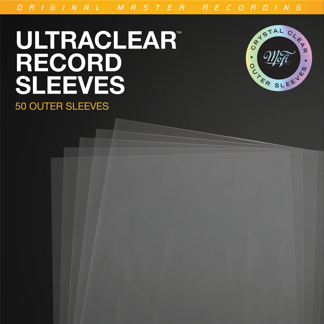 Mofi Archival UltraClear Vinyl Record Outer Plastic Sleeves 50