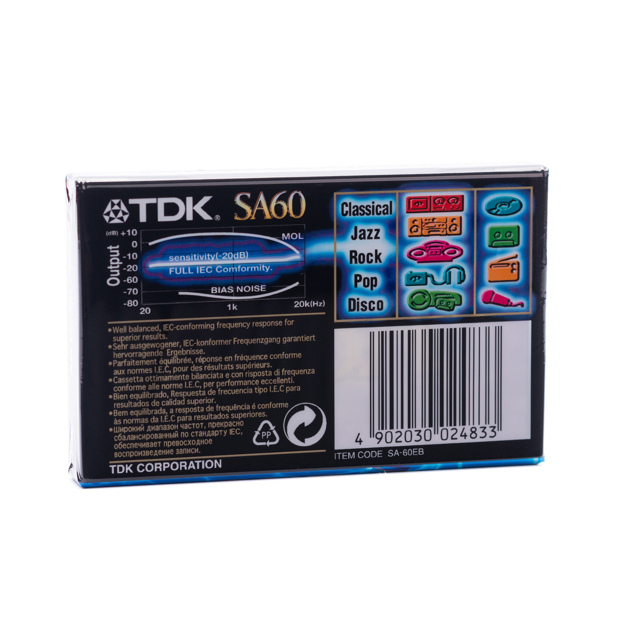TDK SA 60 Compact Audio Cassette Tape