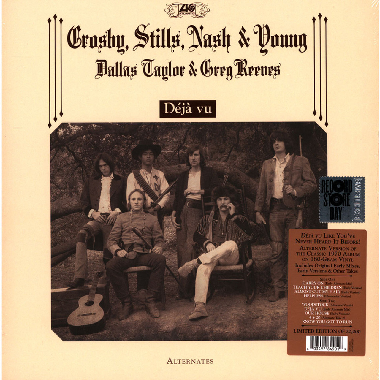 Pop-Rock Vinyl | Crosby, Stills, Nash & Young, Taylor, Reeves: Déjà Vu - LP 180g, Limited to 20000, 50th Anniversary, Record Day Edition, Warner Music 349784501, 603497845019, Limited to 20000,