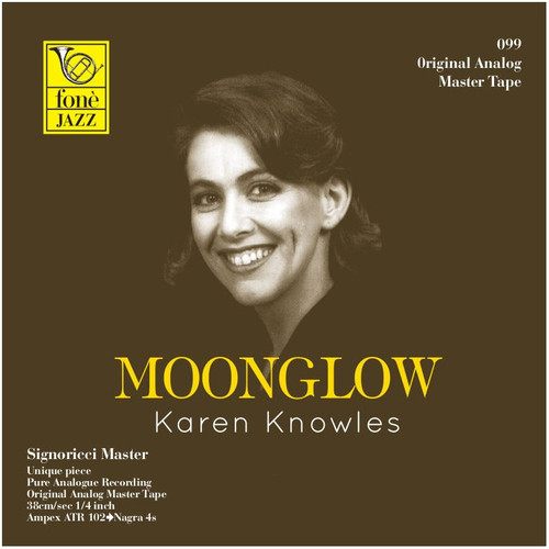 Classical MASTER TAPE - Moonglow - Karen Knowles. Fonè Records, original cat.# Fonè 099, format 1x 1/4" RTM SM900 Tape set, Metal reel 10,5"/265mm, NAB Hub, 38 cm/s (15 ips), IEC eq. More info on www.sepeaaudio.com