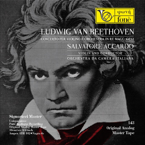 Classical MASTER TAPE - Ludwig Van Beethoven - Concerto per violino e orchestra. Fonè Records, original cat.# Fonè 143, format 2x 1/4" RTM SM900 Tape set, Metal reel 10,5"/265mm, NAB Hub, 38 cm/s (15 ips), IEC eq. More info on www.sepeaaudio.com