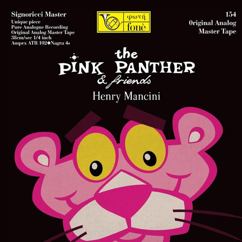 Jazz MASTER TAPE - The Pink Panter & Friends. Fonè Records, original cat.# Fonè 154, format 1x 1/2" RTM SM900 Tape set, Metal reel 10,5"/265mm, NAB Hub, 76 cm/s (30 ips), IEC eq. More info on www.sepeaaudio.com