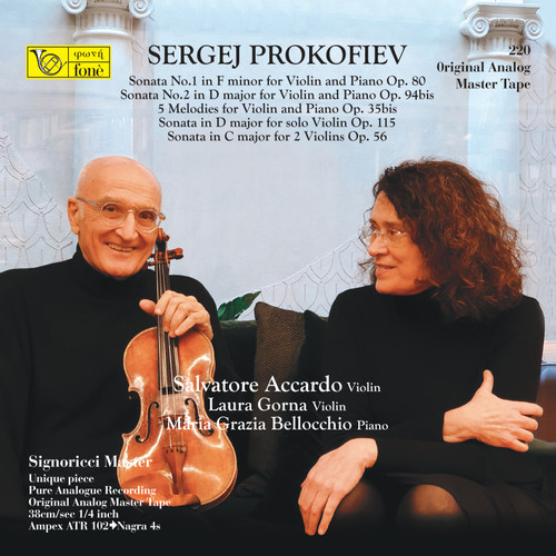 Classical Tape Sergei Prokofiev Salvatore Accardo  Gorna  Bellocchio Sonatas For Violin And Piano Fonè Records Fone220