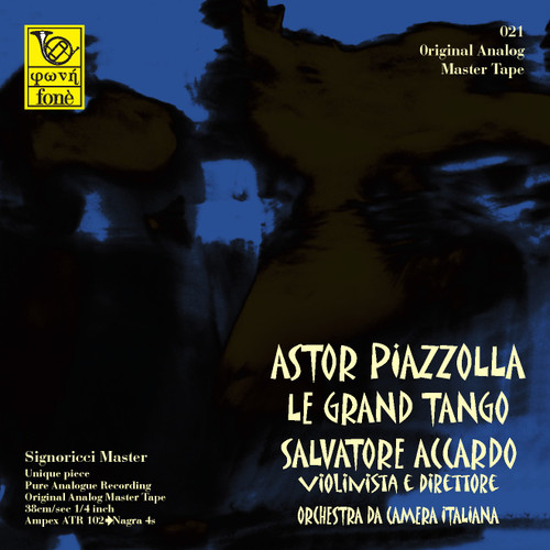 Classical MASTER TAPE - Astor Piazzolla - La Grand Tango . Fonè Records, original cat.# Fonè 021, format 2x 1/4" RTM SM900 Tape set, Metal reel 10,5"/265mm, NAB Hub, 38 cm/s (15 ips), IEC eq. More info on www.sepeaaudio.com