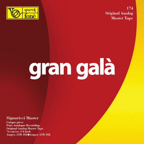 Jazz MASTER TAPE - Gran Galà - AAVV . Fonè Records, original cat.# Fonè 174, format 2x 1/4" RTM SM900 Tape set, Metal reel 10,5"/265mm, NAB Hub, 38 cm/s (15 ips), IEC eq.