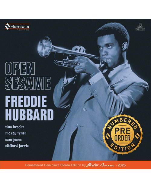 Freddie Hubbard : Open Sesame - 2x Metal Reel 1/4" 38cm/s (15ips) Tape, Remastered, Pre-Order HRERM25000270E Freddie Hubbard : Open Sesame - 2x Metal Reel 1/4" 38cm/s (15ips) Tape, Remastered, Pre-Order HRERM25000270E