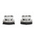 Studevox 1/4" Universal NAB Adapter Set with polished silver diamond pattern alu cups 1pair 7608MKII-silver