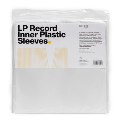 SEPEA LP Record Inner Plastic Sleeves 100 pack