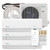 36000 BTU Tri-Zone Mini Split Air Conditioner - Heat Pump - SENA/36HF/T