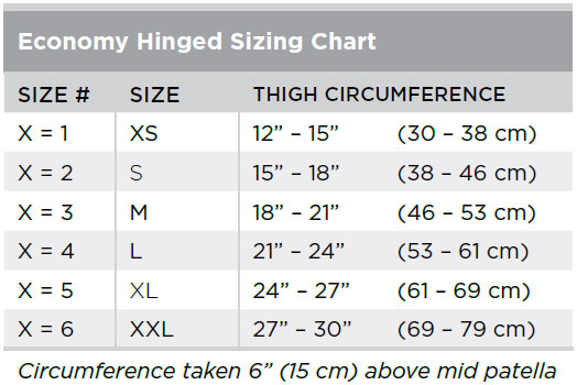 Breg – economy hinged knee 13191