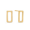 Gold Biscuit Earrings