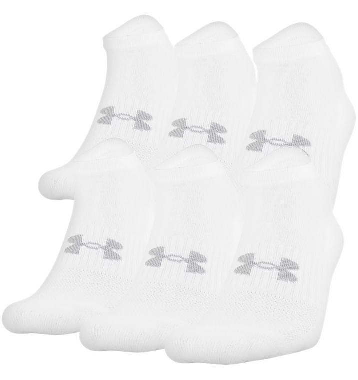 Unisex UA Training Cotton No Show 6-Pack Socks - UA730-U6725P6-170