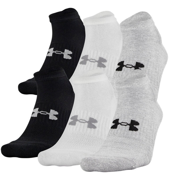 Unisex UA Training Cotton No Show 6-Pack Socks - UA730-U6725P6-960