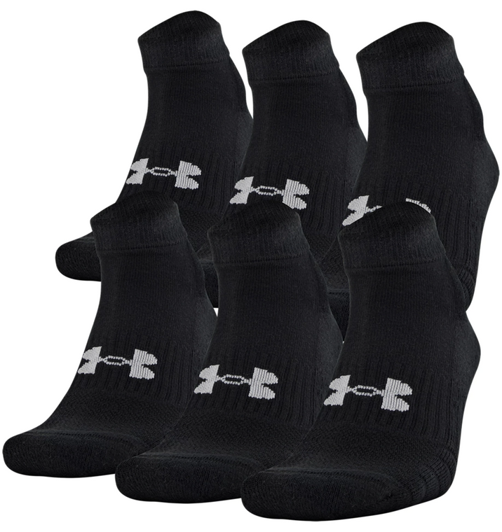 Unisex UA Training Cotton Low Cut 6-Pack Socks - UA730-U6734P6-001