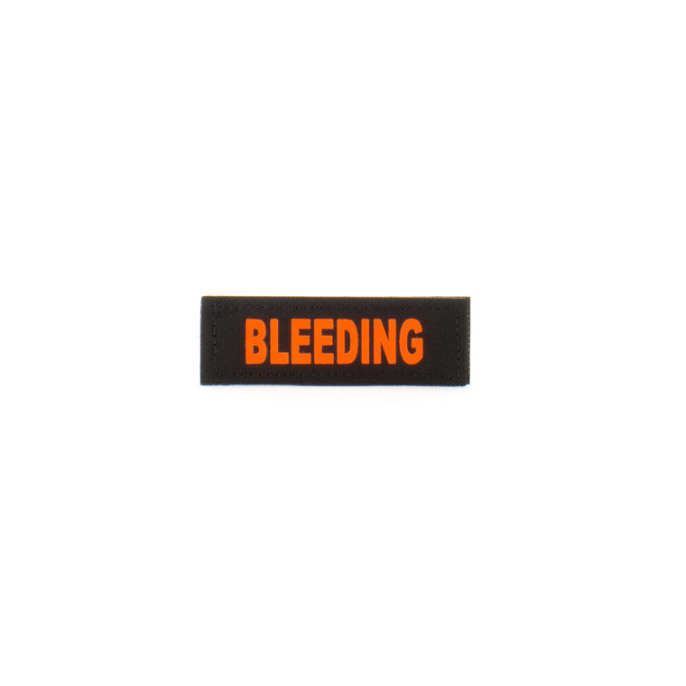 1x3 Med Name Tape Patch - E10-7003-BLEEDING-BLKORG