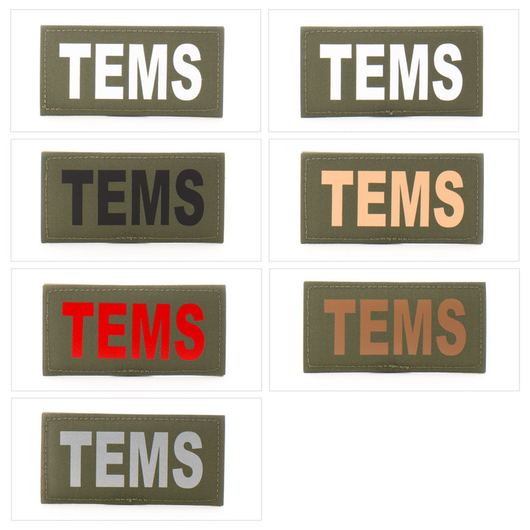 2x4 Med ID Patch - E10-7001-TEMS-RGRBLK