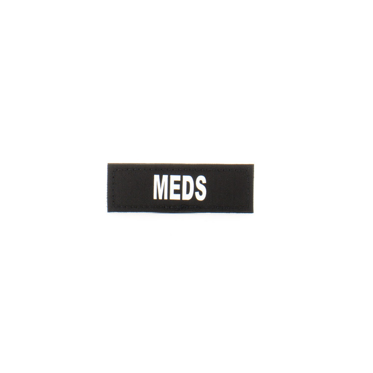 1x3 Med Name Tape Patch - E10-7003-MEDS-BLKGLO