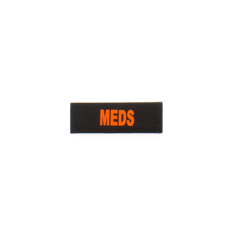1x3 Med Name Tape Patch - E10-7003-MEDS-BLKORG