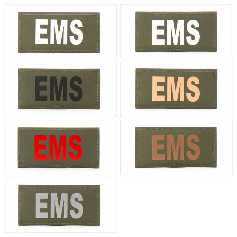 2x4 Med Id Patch - E10-7001-EMS-RGRBLK