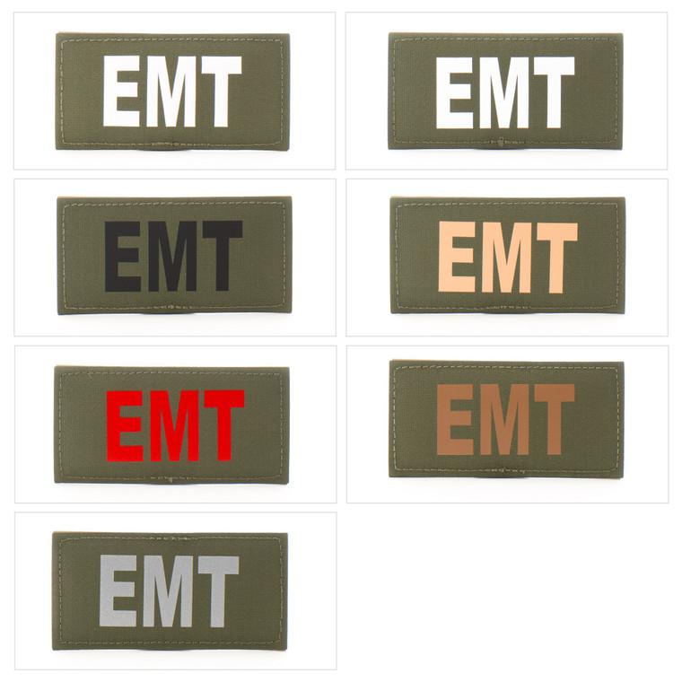 2x4 Med Id Patch - E10-7001-EMT-RGRBLK