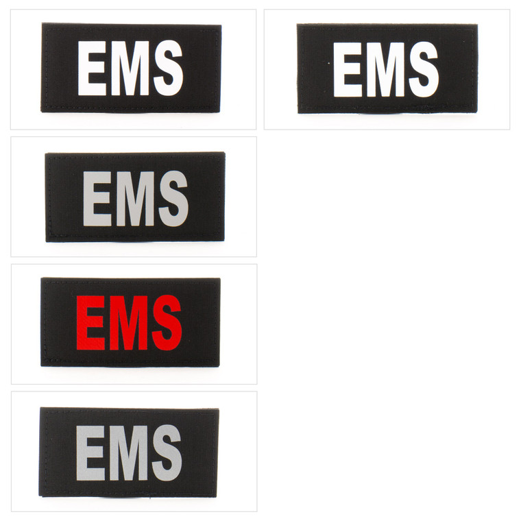 2x4 Med Id Patch - E10-7001-EMS-BLKGLO