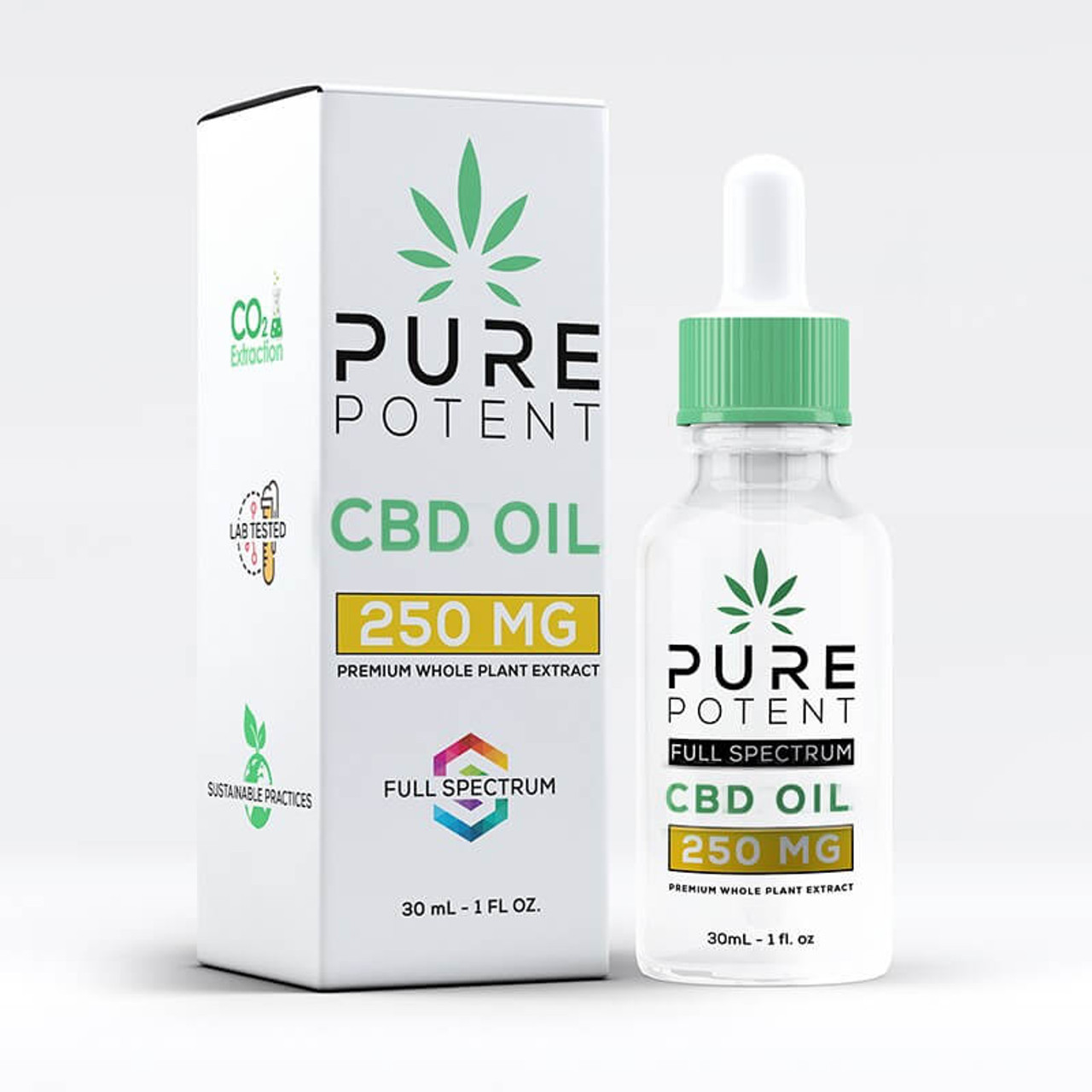 250mg CBD Oil- Full Spectrum- 30ml - Pure Potent CBD | The Best