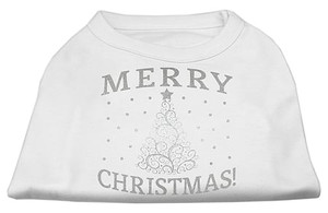 Shimmer Christmas Tree Pet Shirt White Lg S528-51-131 LGWT Shimmer Christmas Tree Pet Shirt White Lg S528-51-131 LGWT