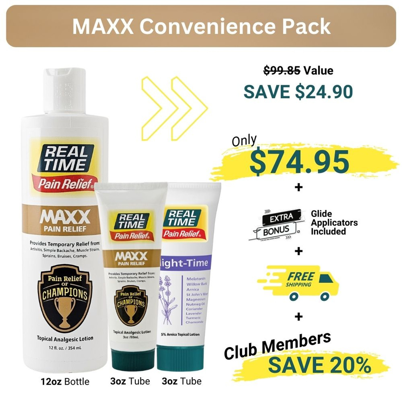 MAXX Pain Relief Convenience Pack